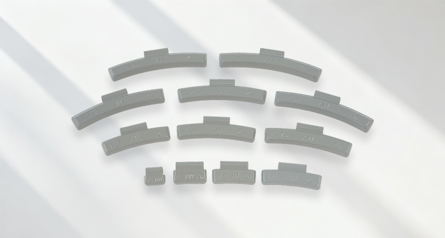 Pesos de equilibrio con clip de zinc