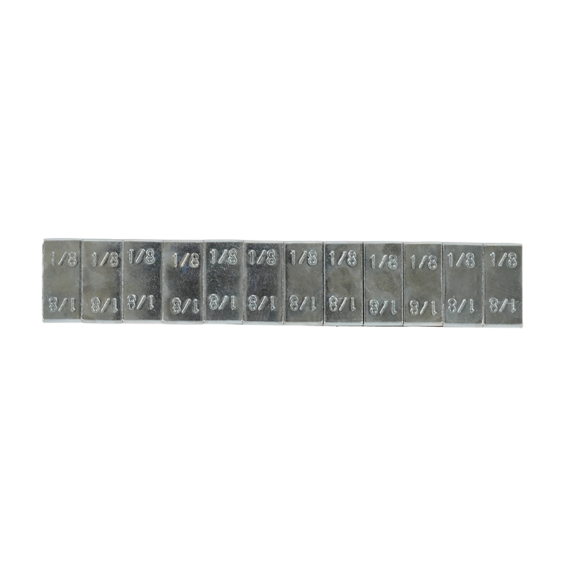Pesos de ruedas adhesivas de acero compacto de 1/8 oz*12