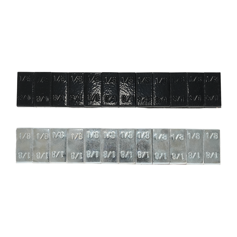 Pesos de ruedas adhesivas de acero compacto de 1/8 oz*12