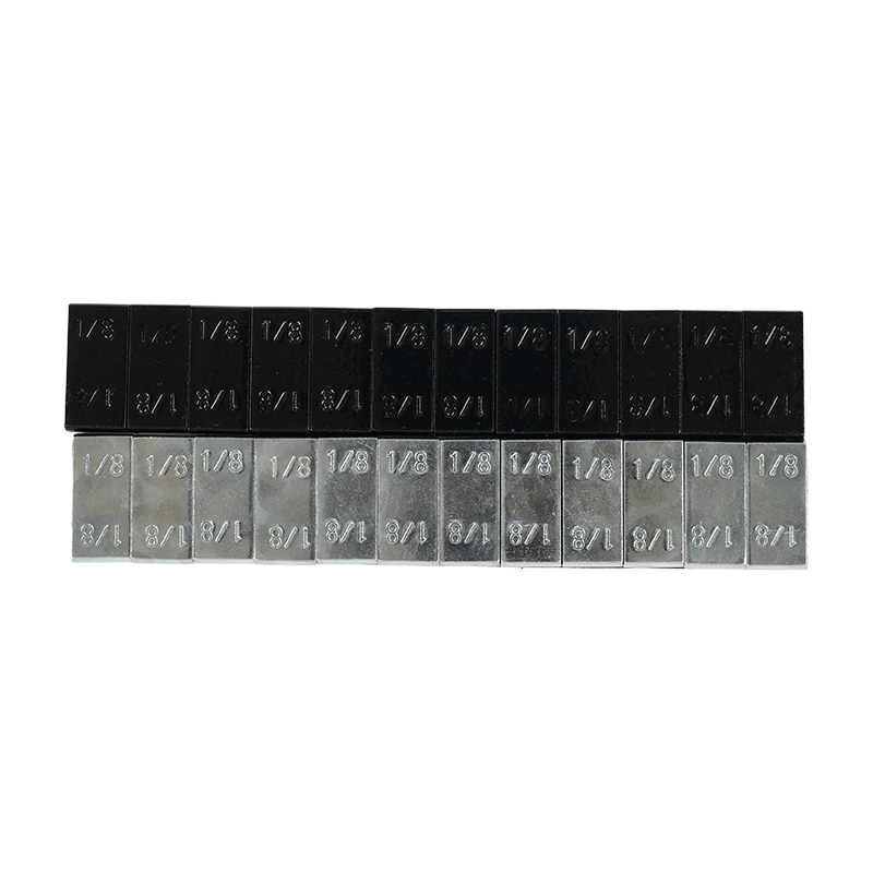Pesos de ruedas adhesivas de acero compacto de 1/8 oz*12