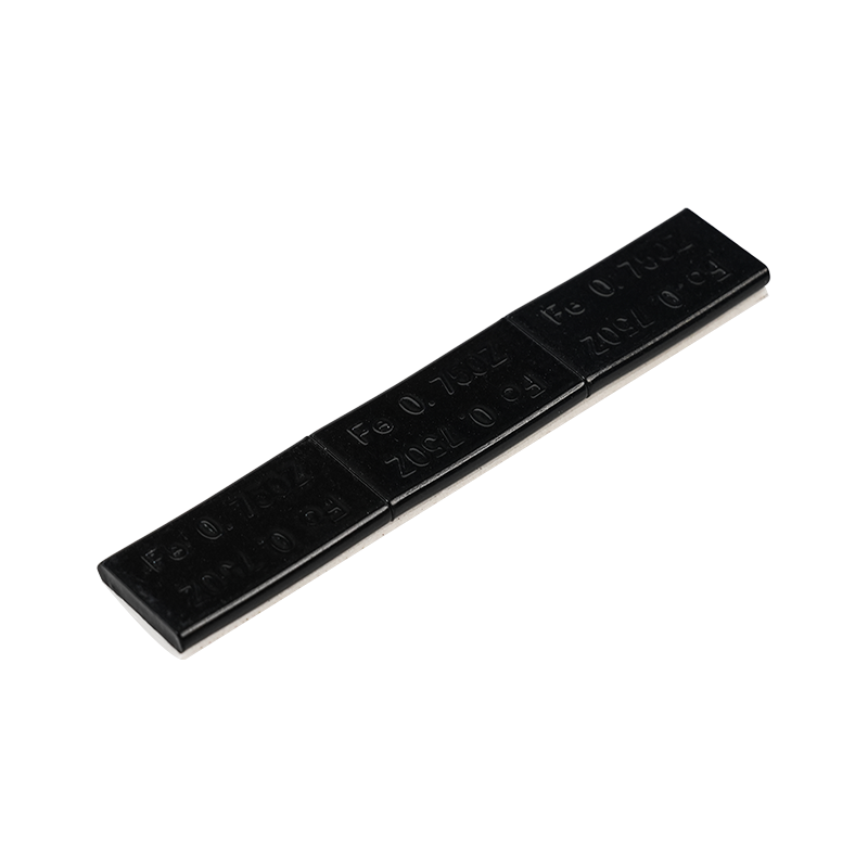 Pesos de rueda adhesivos de acero revestidos de negro Premium Standard Right Angle 0,75 oz*3