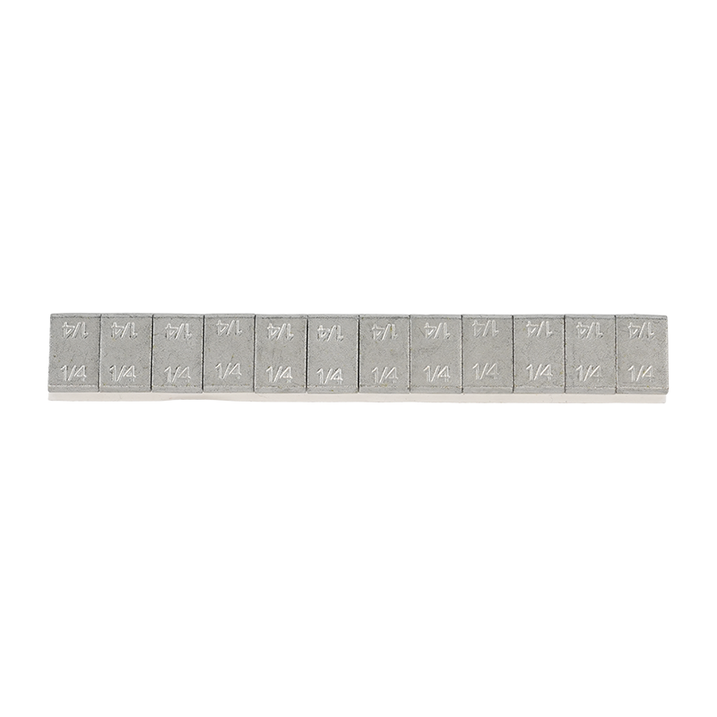 395 Pesos de ruedas adhesivas de acero revestidas con dacromet estándar de 1/4 oz*12