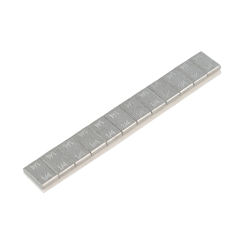 395 Pesos de ruedas adhesivas de acero revestidas con dacromet estándar de 1/4 oz*12