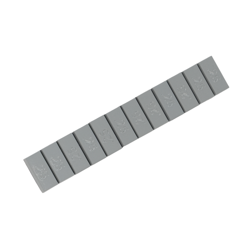 Pesos de ruedas adhesivas de acero con revestimiento gris trapezoidal premium 361-C de 1/4 oz*12