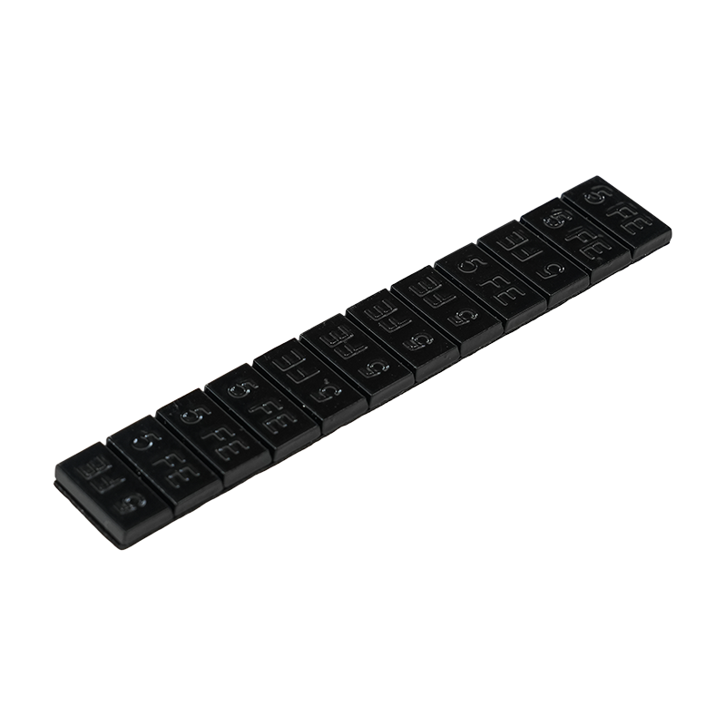 Pesas de rueda adhesivas redondas de acero recubiertas de negro 382-B Premium Trapezium 5g*12