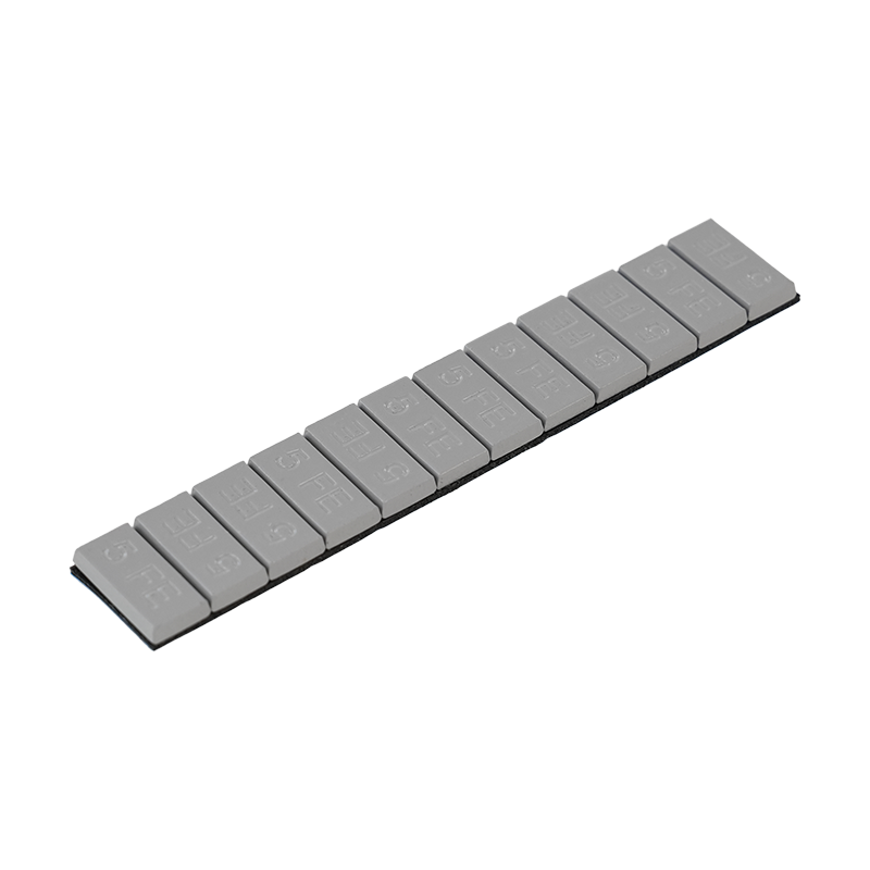 Pesos de ruedas adhesivas de acero con revestimiento gris 382-C Premium Trapezium 5g*12