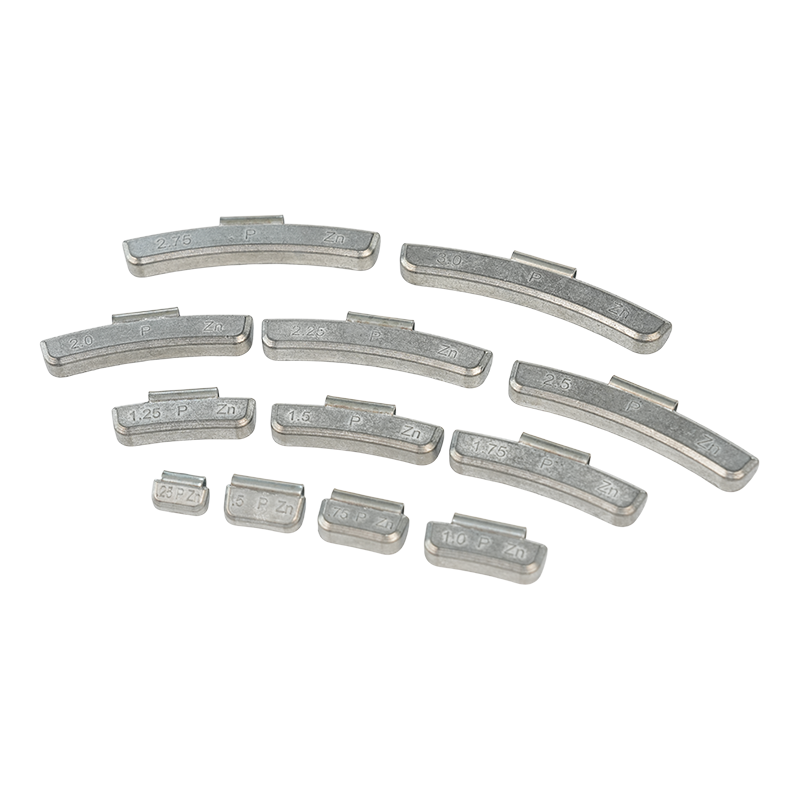 Pesos de ruedas con clip de zinc P estándar para ruedas de mano de vehículos de pasajeros Pesos de ruedas con clip de zinc P estándar para ruedas de mano de vehículos de pasajeros