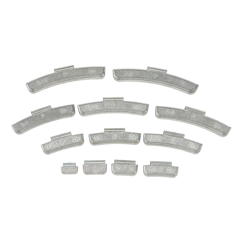 Pesos de ruedas con clip de zinc P estándar para ruedas de mano de vehículos de pasajeros Pesos de ruedas con clip de zinc P estándar para ruedas de mano de vehículos de pasajeros